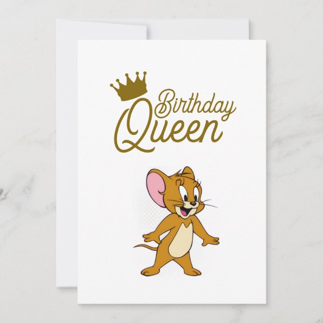Tarjeta de Reina de Cumpleaños (Anverso)