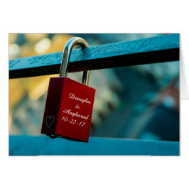 Tarjeta de relación de candado de amor "Love Lock"