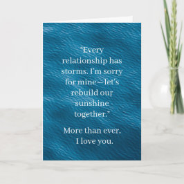 Tarjeta de relación de disculpa | Disculpa elegant