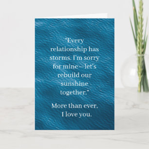 Tarjeta de relación de disculpa   Disculpa elegant
