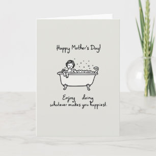 Tarjeta de Relajación del Día Feliz de la Madre
