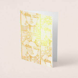 Tarjeta de Relieve metalizado