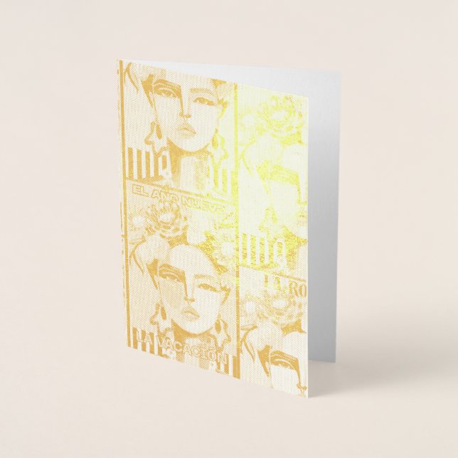 Tarjeta de Relieve metalizado (Anverso)