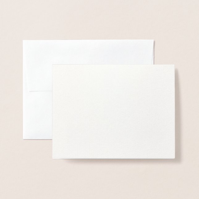 Tarjeta de Relieve metalizado (Anverso con sobre)