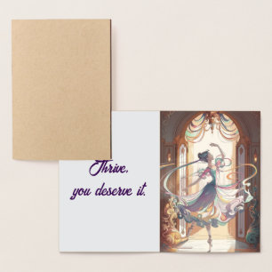 Tarjeta de Relieve metalizado