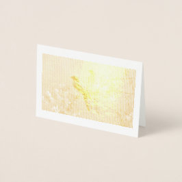 Tarjeta de Relieve metalizado Aves Azules