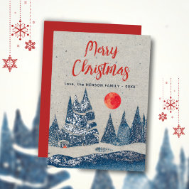 Tarjeta de Relieve metalizado azul de la Marina de