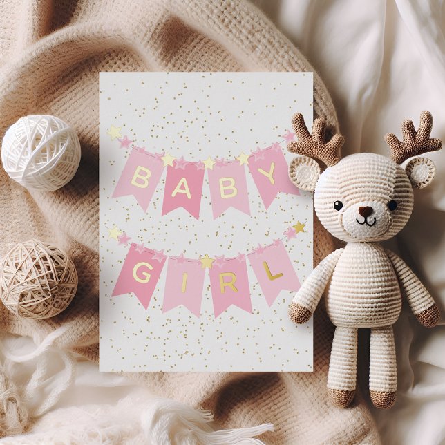Tarjeta de Relieve metalizado Baby Girl Felicitaci (Subido por el creador)