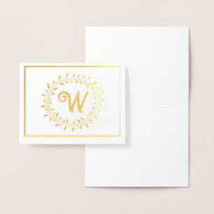 Tarjeta de Relieve metalizado con ornamentos senci