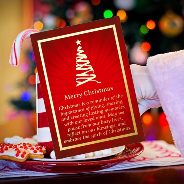 Tarjeta de Relieve metalizado de árbol de Navidad  (Subido por el creador)