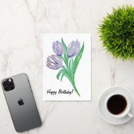 Tarjeta de Relieve metalizado de cumpleaños para e