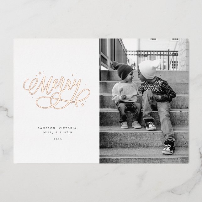 Tarjeta de Relieve metalizado de ferias navideñas  (Anverso)