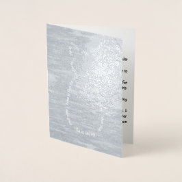 Tarjeta de Relieve metalizado de historias de gato