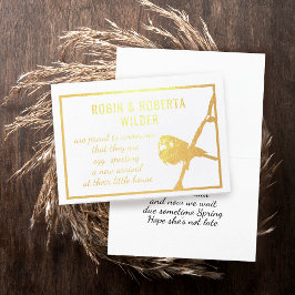 Tarjeta de Relieve metalizado de Invitación de emb