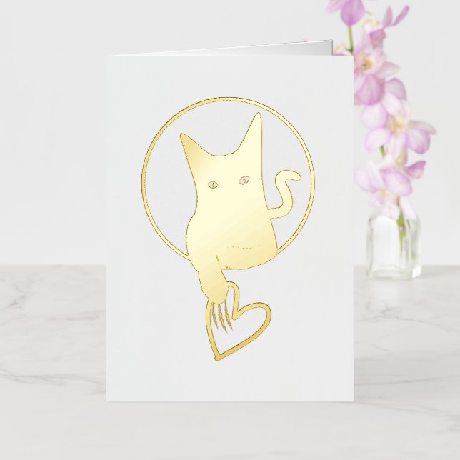 Tarjeta de Relieve metalizado de Ode to Love - Adi (Orquídea)