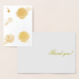 Tarjeta de Relieve metalizado de oro gracias a tan