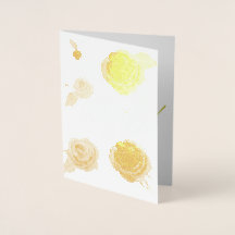 Tarjeta de Relieve metalizado de oro gracias a tan