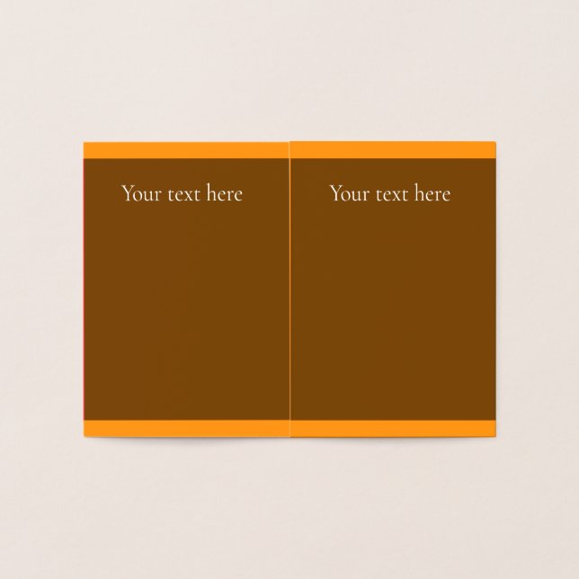 Tarjeta de Relieve metalizado de otoño (Interior)
