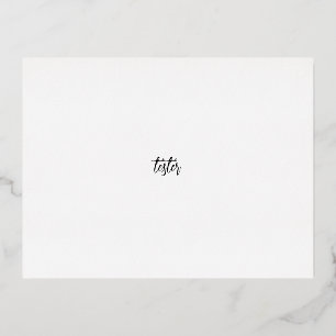 tarjeta de Relieve metalizado de prueba