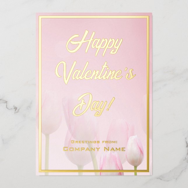 Tarjeta de Relieve metalizado de San Valentín de N (Anverso)