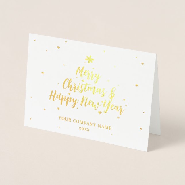 Tarjeta de Relieve metalizado de Seasons Greetings (Anverso)