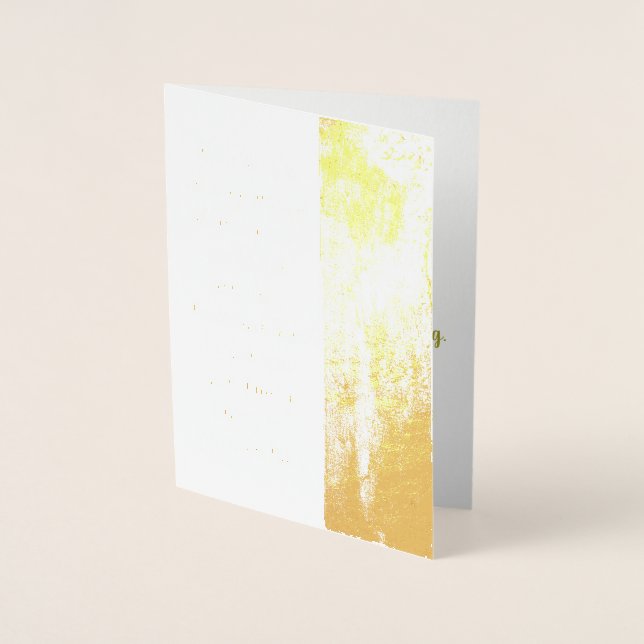 Tarjeta de Relieve metalizado de simpatía de dalDe (Anverso)