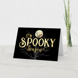 Tarjeta de Relieve metalizado de temporada de fant