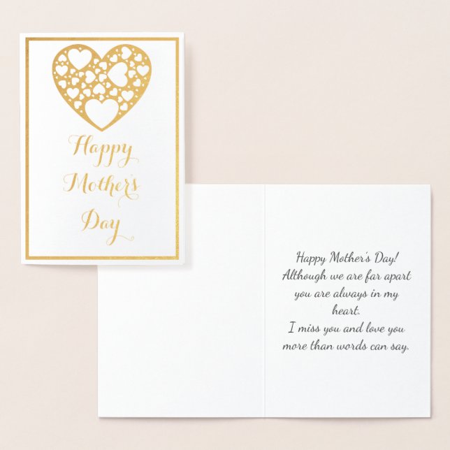 Tarjeta de Relieve metalizado del Día de la Madre, (Demostración)