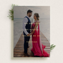 Tarjeta de Relieve metalizado dorado de fotografía