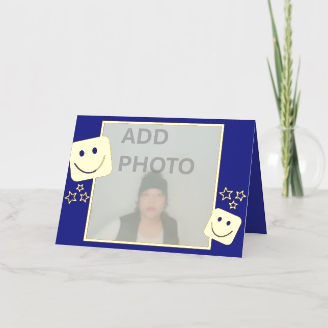 Tarjeta de Relieve metalizado dorado personalizada (Anverso)