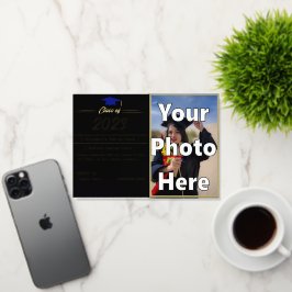 Tarjeta de Relieve metalizado dorado plegada de In