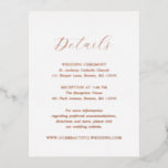 Tarjeta de Relieve metalizado elegante tradicional<br><div class="desc">Tarjeta de gabinete boda de estilo clásico con un diseño sencillo con el título en una caligrafía elegante.</div>