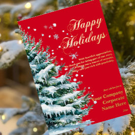 Tarjeta de Relieve metalizado Evergreen de lujo Co