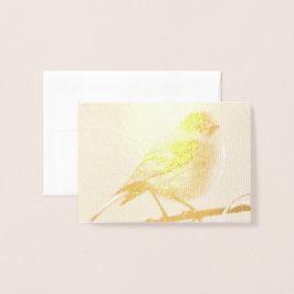 Tarjeta de Relieve metalizado Fall Finch Blank