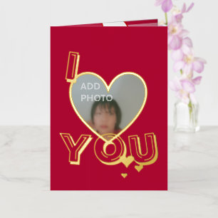 Tarjeta de Relieve metalizado fotográfico El día d