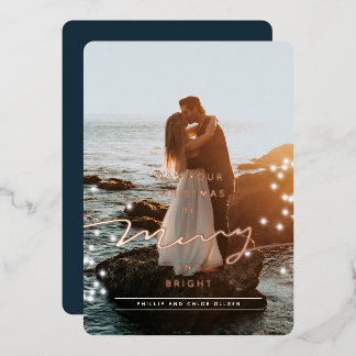 Tarjeta de Relieve metalizado fotográfico Sparkle