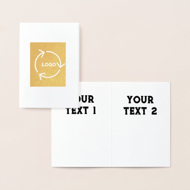 Tarjeta de Relieve metalizado Kraft premium Tipo s (Demostración)