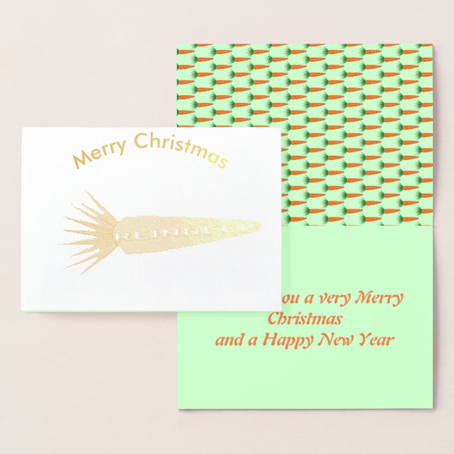 Tarjeta de Relieve metalizado para renos de una za (Demostración)