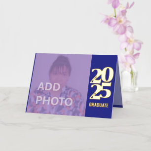 Tarjeta de Relieve metalizado plegada de invitació