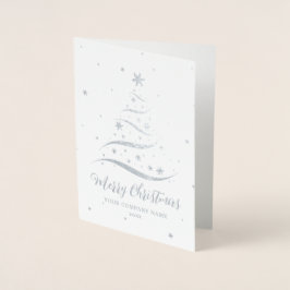Tarjeta de Relieve metalizado Seasons Greetings Si