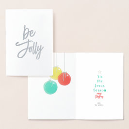 Tarjeta de Relieve metalizado Sparkly Navidades Ba