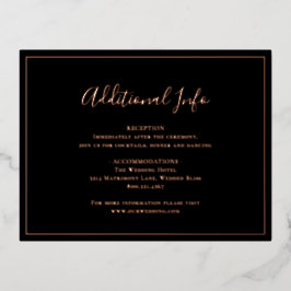 Tarjeta de Relieve metalizado tradicional de Boda