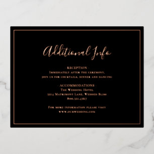 Tarjeta de Relieve metalizado tradicional de Boda 