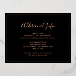 Tarjeta de Relieve metalizado tradicional de Boda 