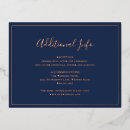 Tarjeta de Relieve metalizado tradicional de Boda