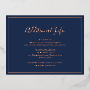 Tarjeta de Relieve metalizado tradicional de Boda