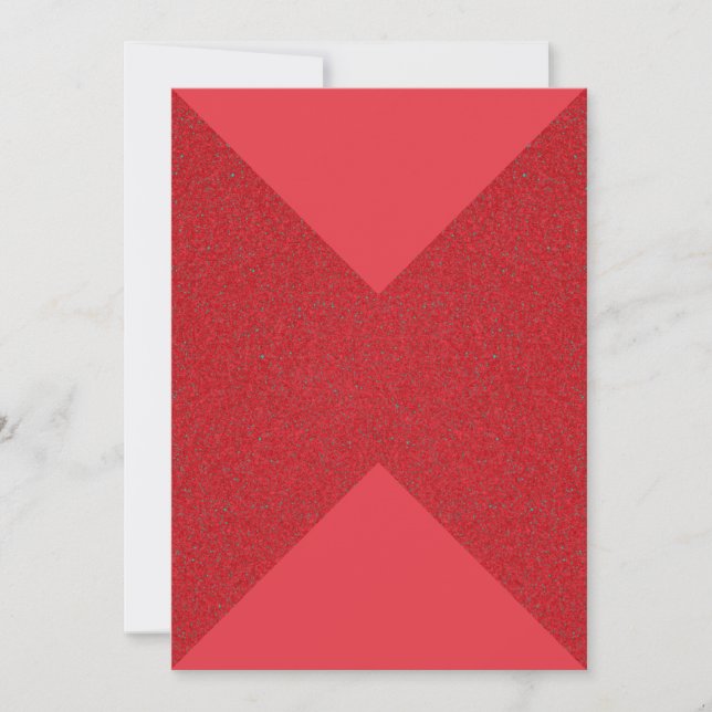 Tarjeta de Reloj de Arena Rojo Tomate - Diseño Per (Anverso)