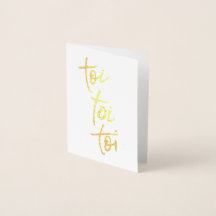 Tarjeta de remate de noche de apertura de toi toi 