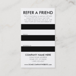 tarjeta de remisión de striate