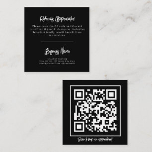 Tarjeta de remisión moderna en blanco y negro de c